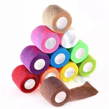 Non Woven Self Adhesive Bandage Wrap Flexible Medical Elastic Paj Rwb Self-ad...